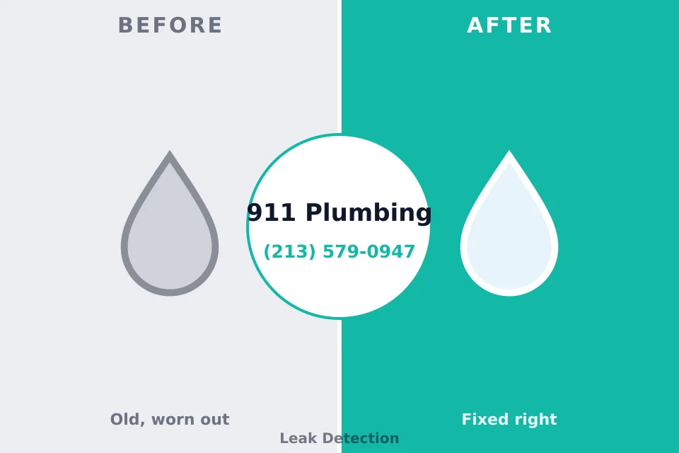 Before and after: plumbing repair Barboursville, WV